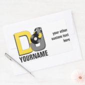 DJ-Aufkleber Rechteckiger Aufkleber (Umschlag)