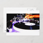 DJ-Ausrüstung Postkarte (Vorne/Hinten)