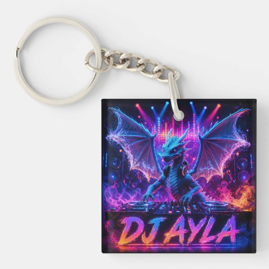 DJ AYLA DOPPELSEITIG SCHLÜSSELANHÄNGER (Vorderseite)