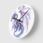 DJ Ayla Dragon Runde Wanduhr (Winkel)