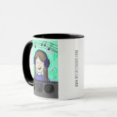 DJ Ayla und DJ Ninja Tasse (Vorderseite Links)