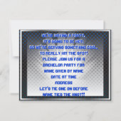 DJ Bachelor Bachelorette Überraschung Party Einlad Einladung (Rückseite)