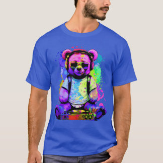 DJ Bär, Teddy, Cartoon, Musik, Konzertfestivals T-Shirt