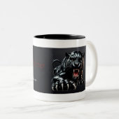 DJ Black Panther Zweifarbige Tasse (VorderseiteRechts)