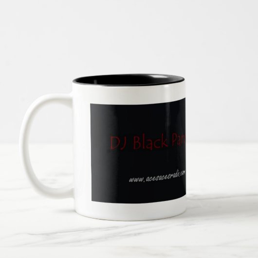DJ Black Panther Zweifarbige Tasse (Links)