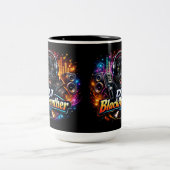 DJ BLACKPANTHER 2 Two-Tone COFFEE MUG Zweifarbige Tasse (Mittel)