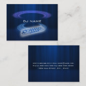 DJ-Blau Visitenkarte (Vorne/Hinten)