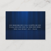 DJ-Blau Visitenkarte (Rückseite)