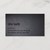 DJ Bold Text Cool Black Modern Minimalistisch Visitenkarte (Rückseite)