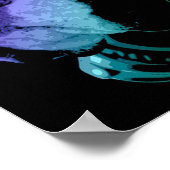 DJ Boxer Dog Wall Art | Besondere Geschenke Poster (Ecke)