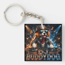 DJ BUDDYDOG DOPPELSEITIG SCHLÜSSELANHÄNGER