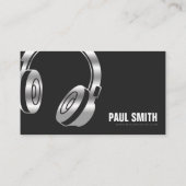 DJ Business Card, DJ Event Service, Entertainment Visitenkarte (Rückseite)