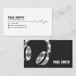DJ Business Card, DJ Event Service, Entertainment Visitenkarte
