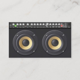 DJ Business Card Loud Lautsprecher Visitenkarte
