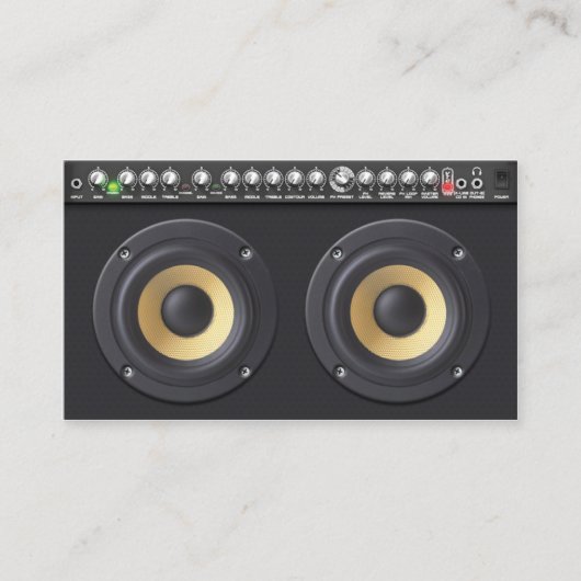 DJ Business Card Loud Lautsprecher Visitenkarte (Vorderseite)