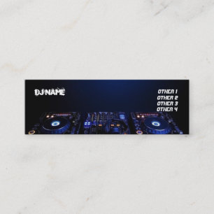 DJ Business Card Mini Visitenkarte