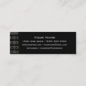 DJ Business Card ver.2 Mini Visitenkarte (Rückseite)