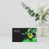 DJ Business Card Visitenkarte (Stehend Vorderseite)