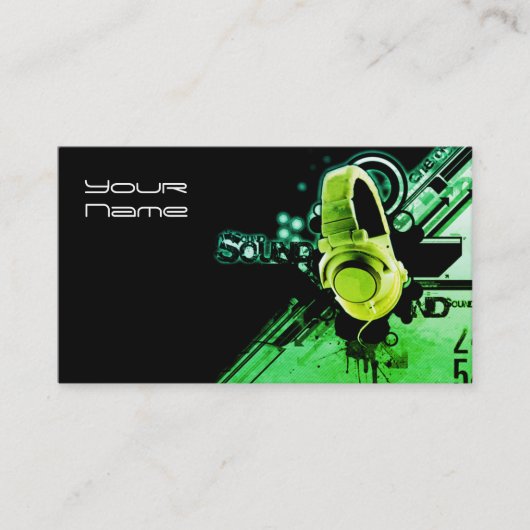 DJ Business Card Visitenkarte (Vorderseite)
