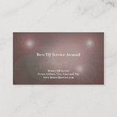 DJ Business Card Visitenkarte (Rückseite)