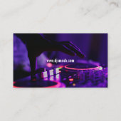 Dj Business Card Visitenkarte (Rückseite)