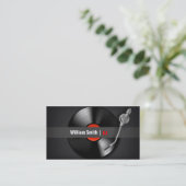 Dj Business card Visitenkarte (Stehend Vorderseite)