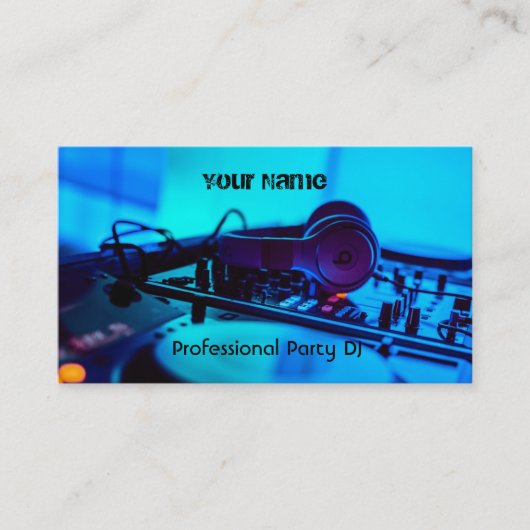 DJ Business Card Visitenkarte (Vorderseite)