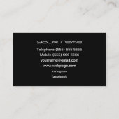 DJ Business Card Visitenkarte (Rückseite)