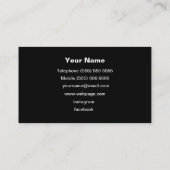 DJ Business Card Visitenkarte (Rückseite)