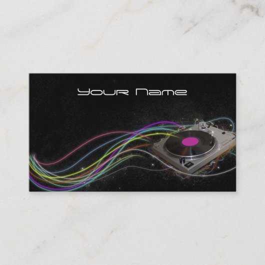 DJ Business Card Visitenkarte (Vorderseite)