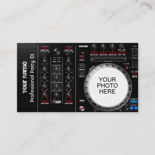 DJ Business Card Visitenkarte (Vorderseite)