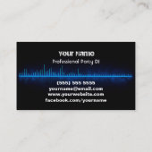 DJ Business Card Visitenkarte (Rückseite)