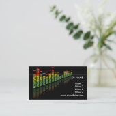 DJ Business Card Visitenkarte (Stehend Vorderseite)