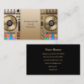DJ Business Card Visitenkarte (Vorne/Hinten)