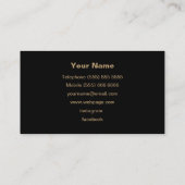 DJ Business Card Visitenkarte (Rückseite)