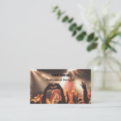 DJ Business Card Visitenkarte (Stehend Vorderseite)