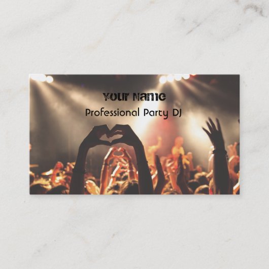 DJ Business Card Visitenkarte (Vorderseite)
