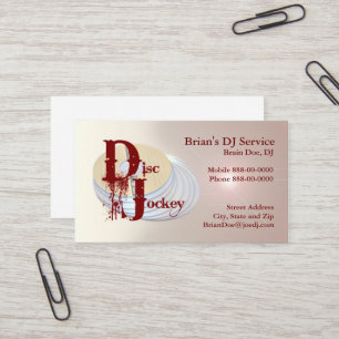 DJ Business Card Visitenkarte