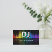 DJ Business Card Visitenkarte (Stehend Vorderseite)
