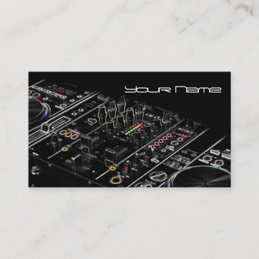 DJ Business Card Visitenkarte (Vorderseite)