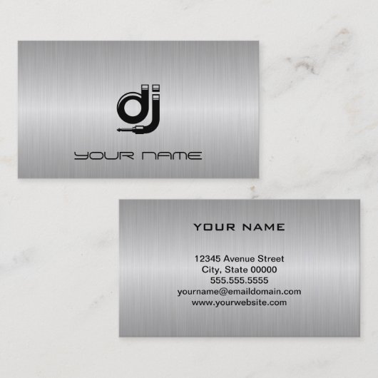 DJ Business Card Visitenkarte (Vorne/Hinten)