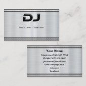DJ Business Card Visitenkarte (Vorne/Hinten)