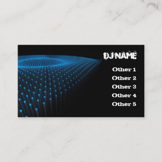 DJ Business Card Visitenkarte (Vorderseite)