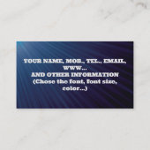 DJ Business Card Visitenkarte (Rückseite)