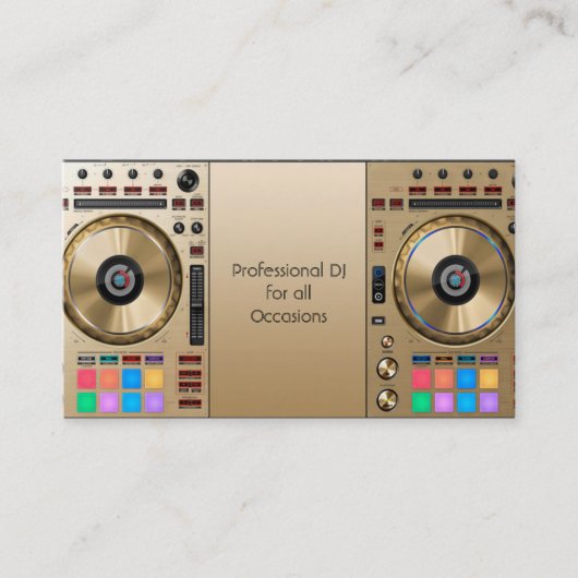 DJ Business Card Visitenkarte (Vorderseite)