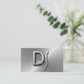 DJ Business Card Visitenkarte (Stehend Vorderseite)