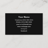 DJ Business Card Visitenkarte (Rückseite)