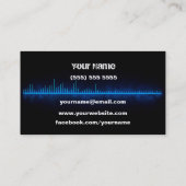 DJ Business Card Visitenkarte (Rückseite)