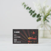 Dj Business card Visitenkarte (Stehend Vorderseite)