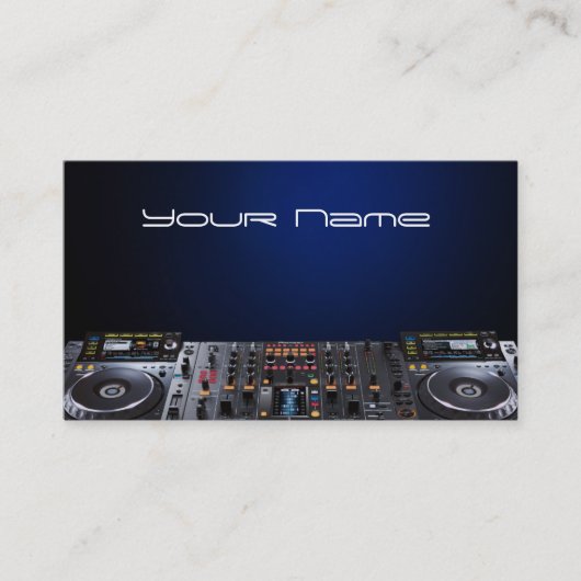 DJ Business Card Visitenkarte (Vorderseite)